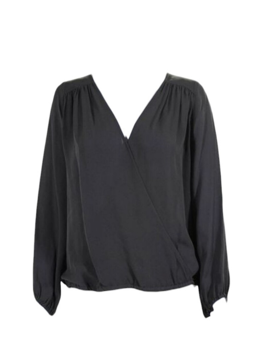 Joie grey faux wrap blouse size M - Picture 3 of 5